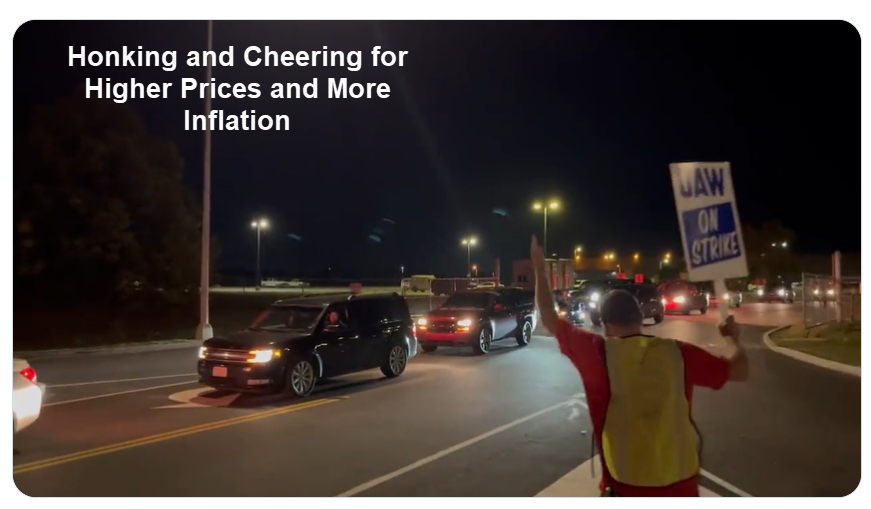 Honking and Cheering for Higher Prices and More Inflation